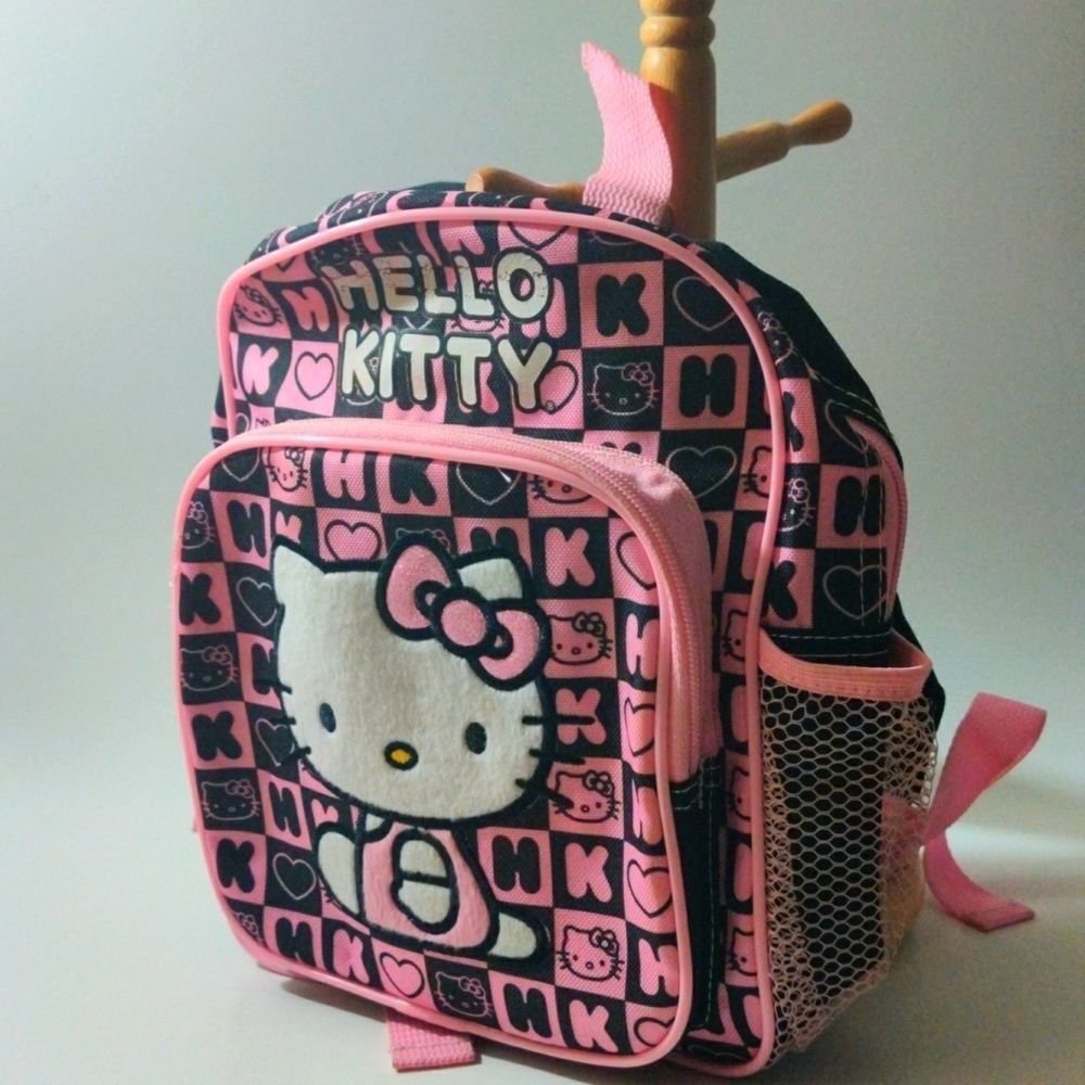 Sanrio Hello‎ Kitty Pink and Black Small Backpack